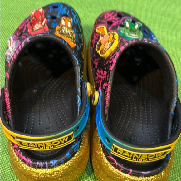 RARE Colorful Kids Crocs Rainbow High Cutie Crush Clogs size 2J - Picture 6 of 14